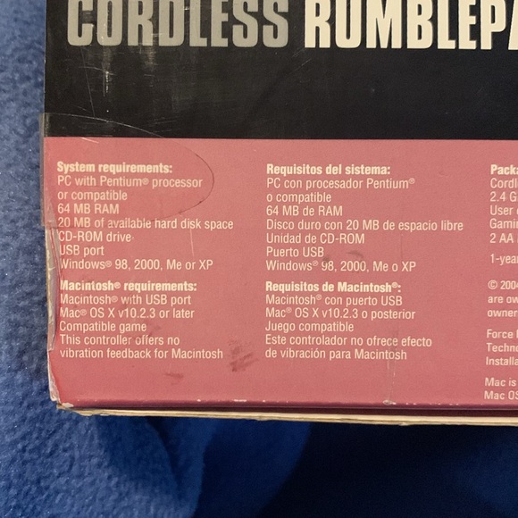 Vintage PC Logitech game cordless Rumblepad 2 - Picture 11 of 12